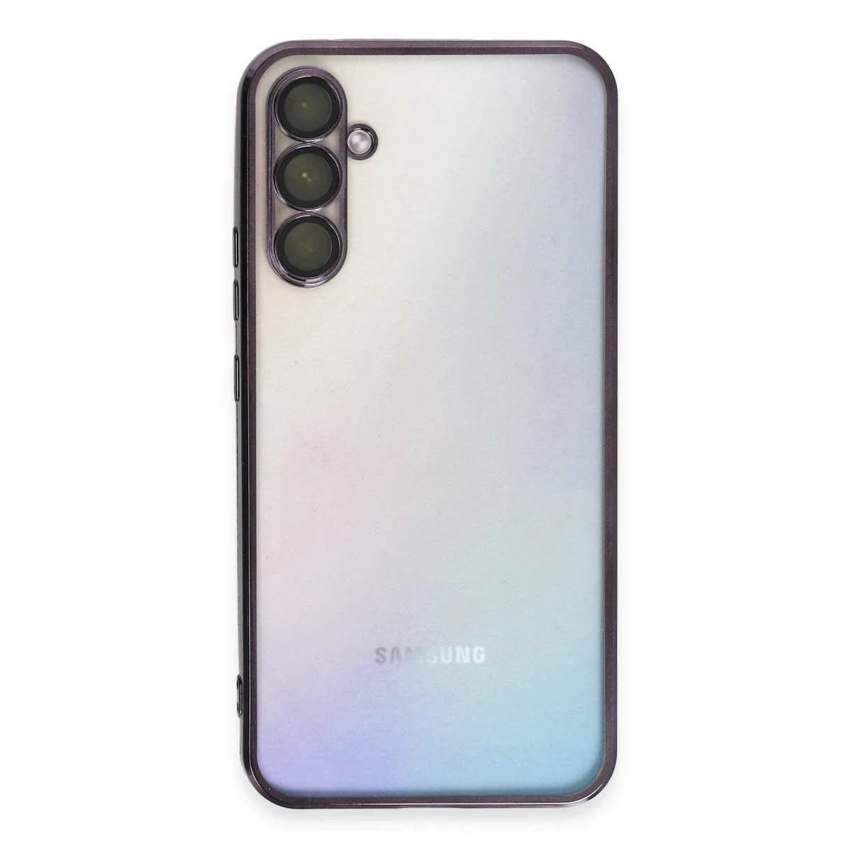 Newface Samsung Galaxy A34 5G Kılıf Razer Lensli Silikon - Mor
