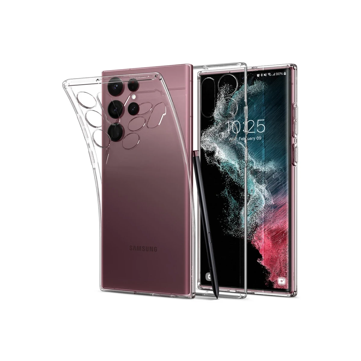 Newface Samsung Galaxy S22 Ultra Kılıf Lüx Şeffaf Silikon
