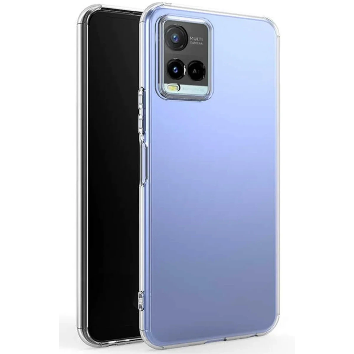 Newface Vivo Y21S Kılıf Lüx Şeffaf Silikon