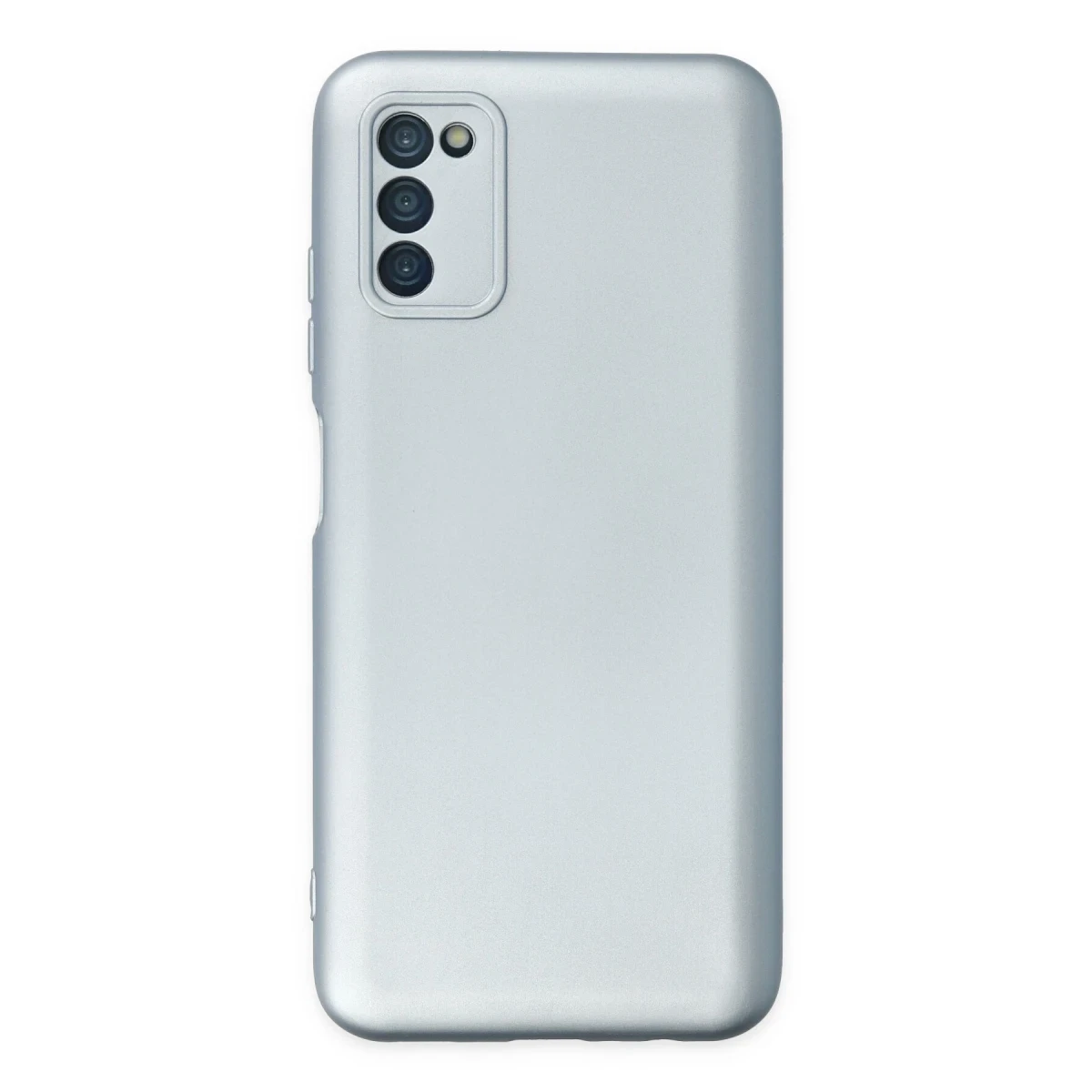 Newface Samsung Galaxy A03S Kılıf Nano içi Kadife Silikon - Sky Blue