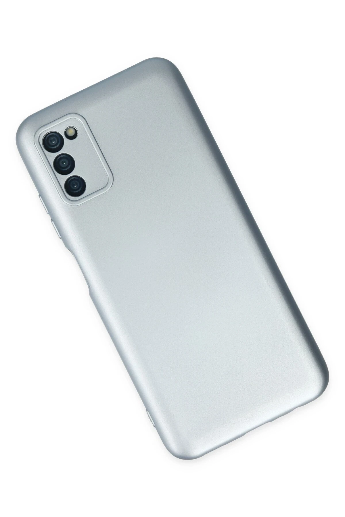 Newface Samsung Galaxy A03S Kılıf Nano içi Kadife Silikon - Sky Blue