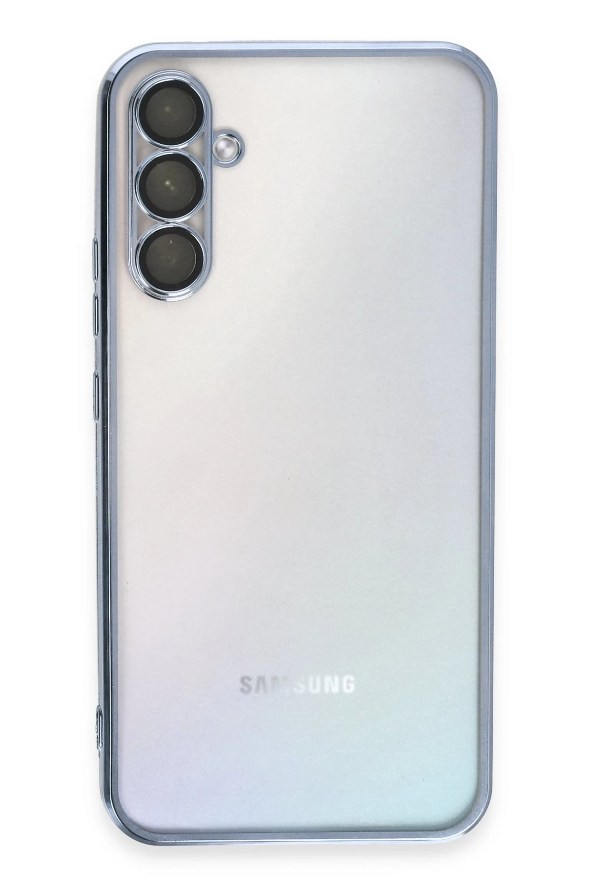 Newface Samsung Galaxy A54 5G Kılıf Razer Lensli Silikon - Açık Mavi