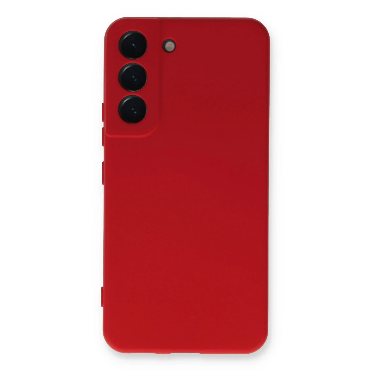 Newface Samsung Galaxy S22 Plus Kılıf Nano içi Kadife Silikon - Kırmızı