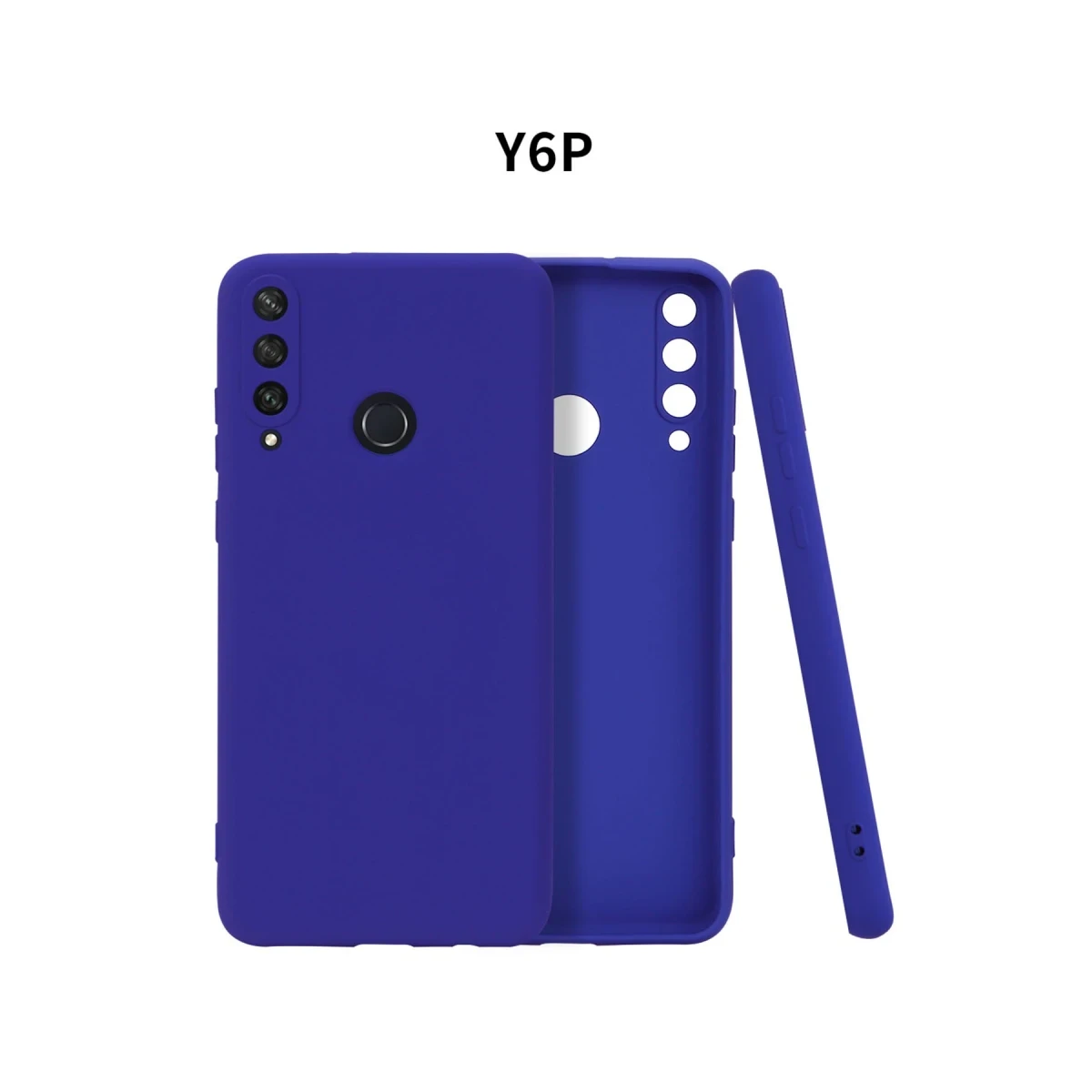 Newface Huawei Y6P Kılıf First Silikon - Lacivert