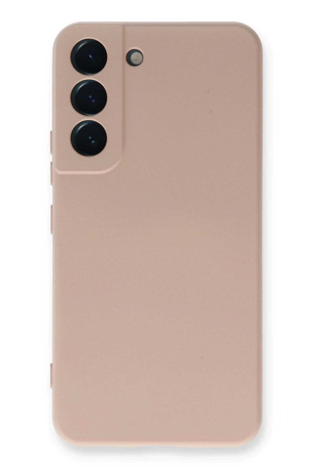 Newface Samsung Galaxy S22 Plus Kılıf Nano içi Kadife Silikon - Pudra