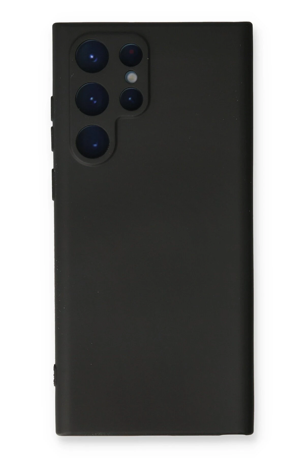 Newface Samsung Galaxy S22 Ultra Kılıf Nano içi Kadife Silikon - Siyah