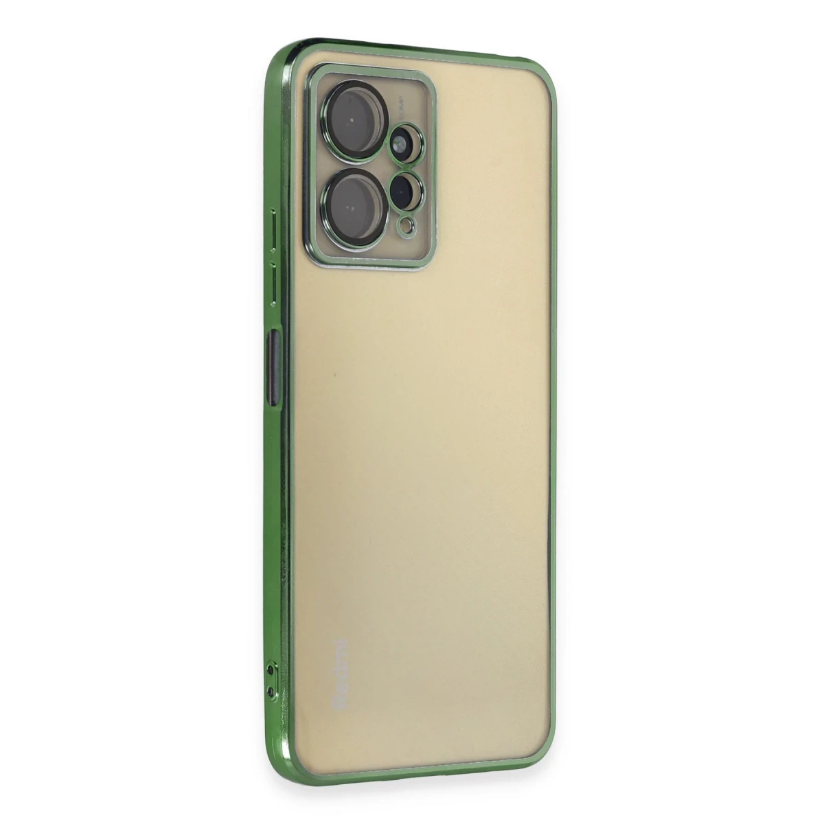 Newface Xiaomi Redmi Note 12 4G Kılıf Razer Lensli Silikon - Yeşil