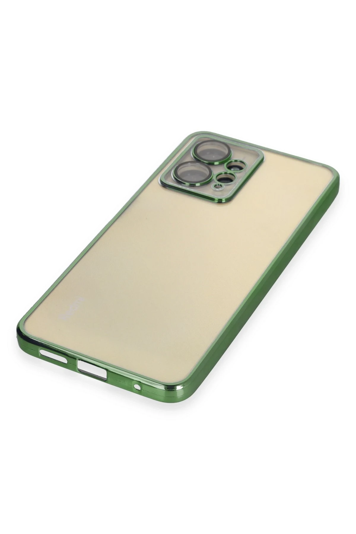 Newface Xiaomi Redmi Note 12 4G Kılıf Razer Lensli Silikon - Yeşil
