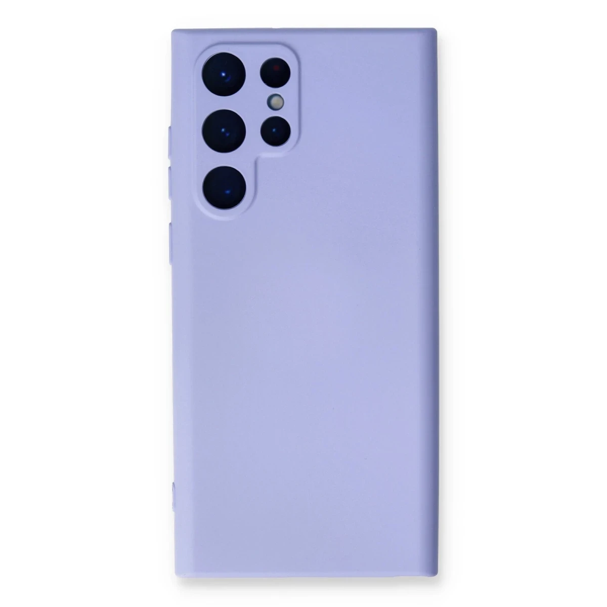 Newface Samsung Galaxy S22 Ultra Kılıf Nano içi Kadife Silikon - Lila