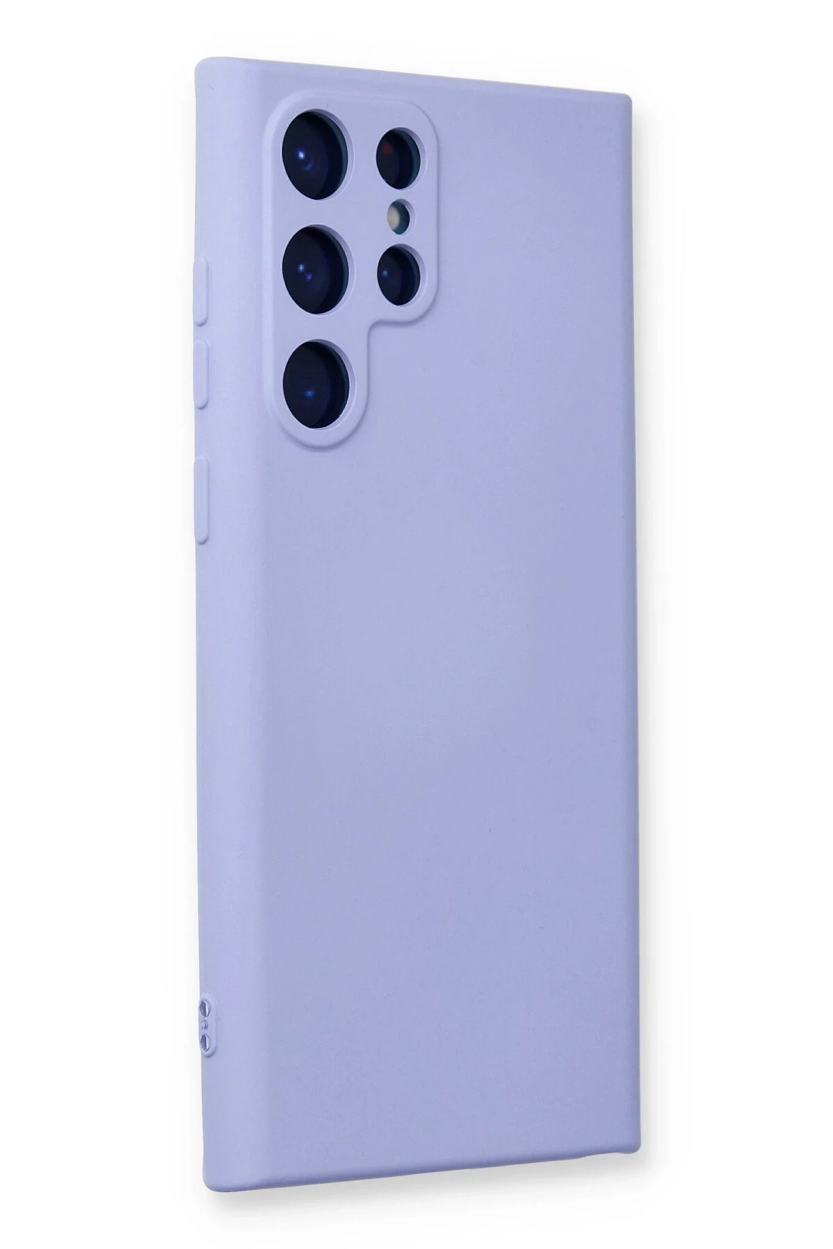 Newface Samsung Galaxy S22 Ultra Kılıf Nano içi Kadife Silikon - Lila