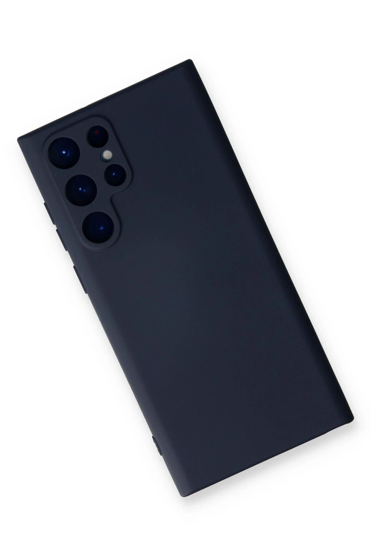 Newface Samsung Galaxy S22 Ultra Kılıf Nano içi Kadife Silikon - Lacivert