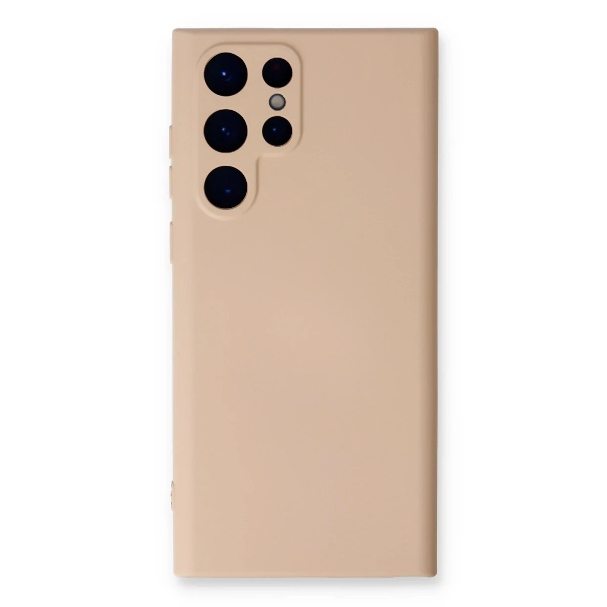 Newface Samsung Galaxy S22 Ultra Kılıf Nano içi Kadife Silikon - Pudra