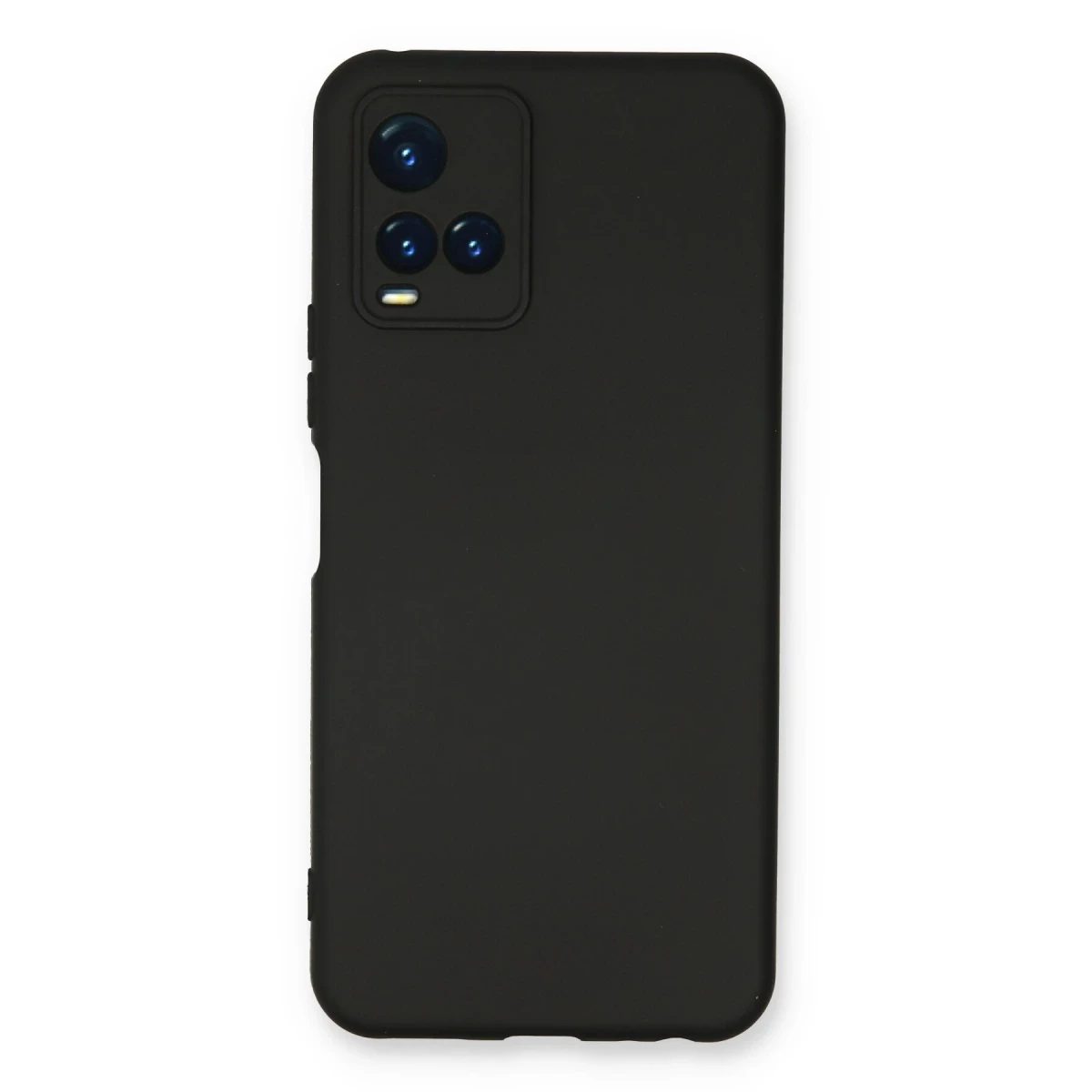 Newface Vivo Y21S Kılıf Nano içi Kadife Silikon - Siyah
