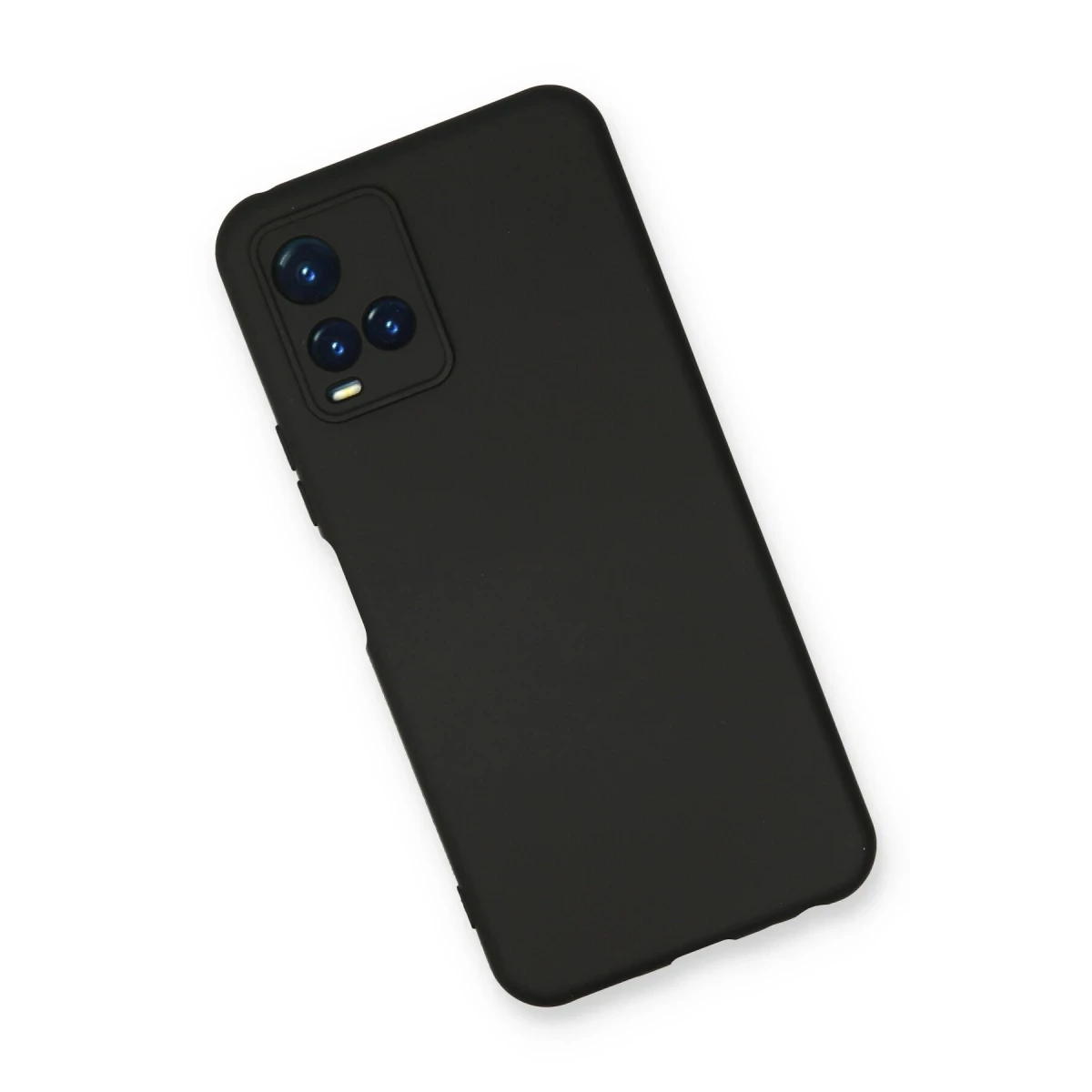 Vivo Y21S Kılıf Nano içi Kadife Silikon - Siyah