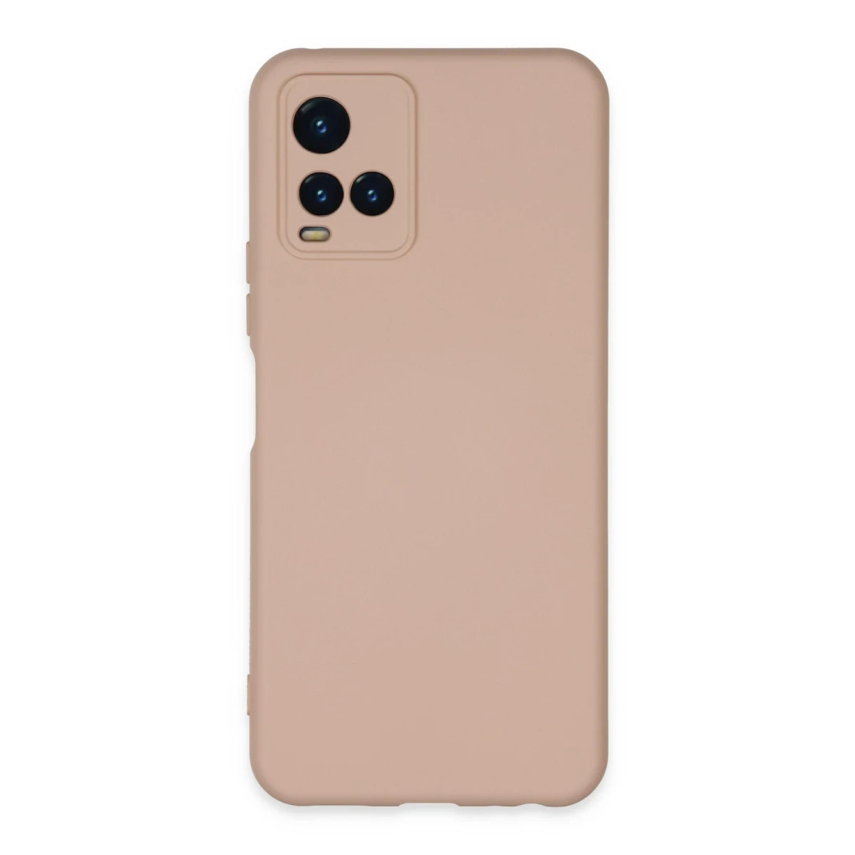 Newface Vivo Y21S Kılıf Nano içi Kadife Silikon - Pudra