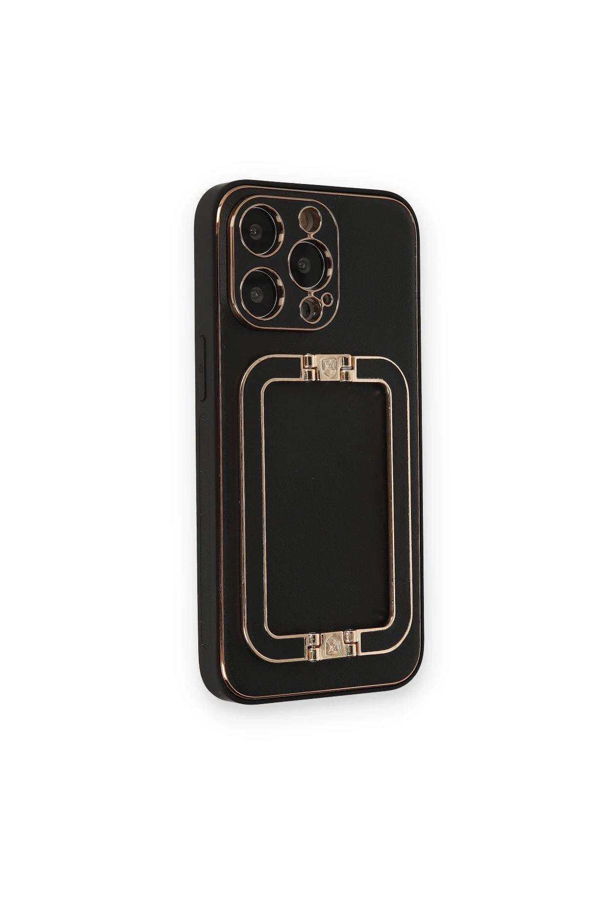 Newface iPhone 14 Pro Max Kılıf Coco Elit Kapak - Siyah