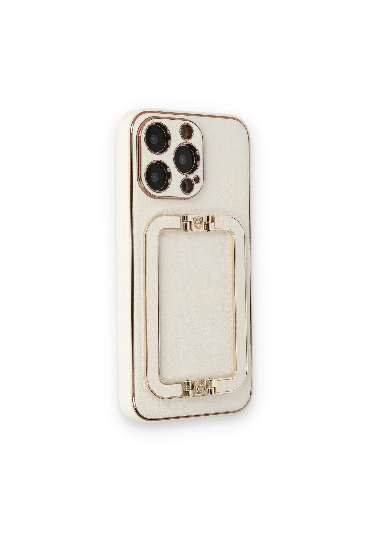Newface iPhone 14 Pro Max Kılıf Coco Elit Kapak - Beyaz