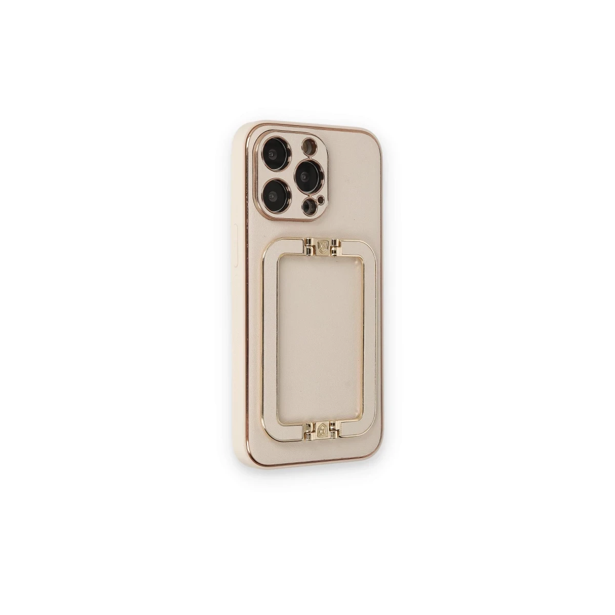 Newface Apple iPhone 14 Pro Max Kılıf Coco Elit Kapak - Gold