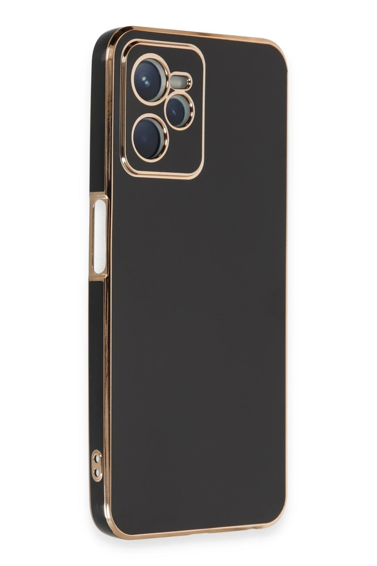Newface Realme C35 Kılıf Volet Silikon - Siyah