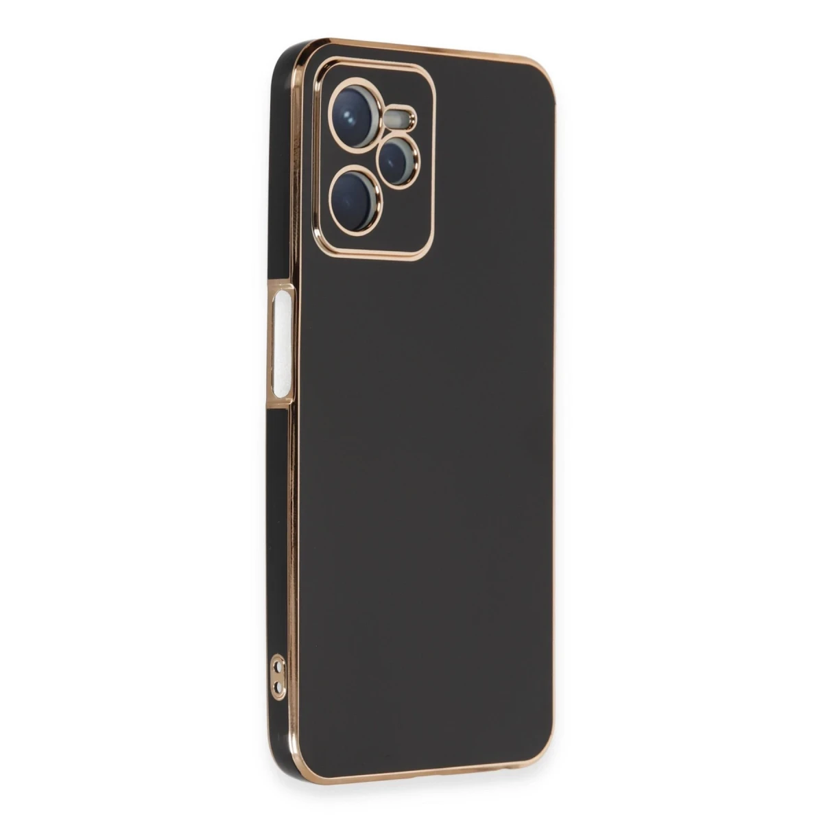 Newface Realme C35 Kılıf Volet Silikon - Siyah