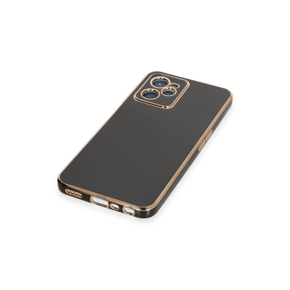 Newface Realme C35 Kılıf Volet Silikon - Siyah