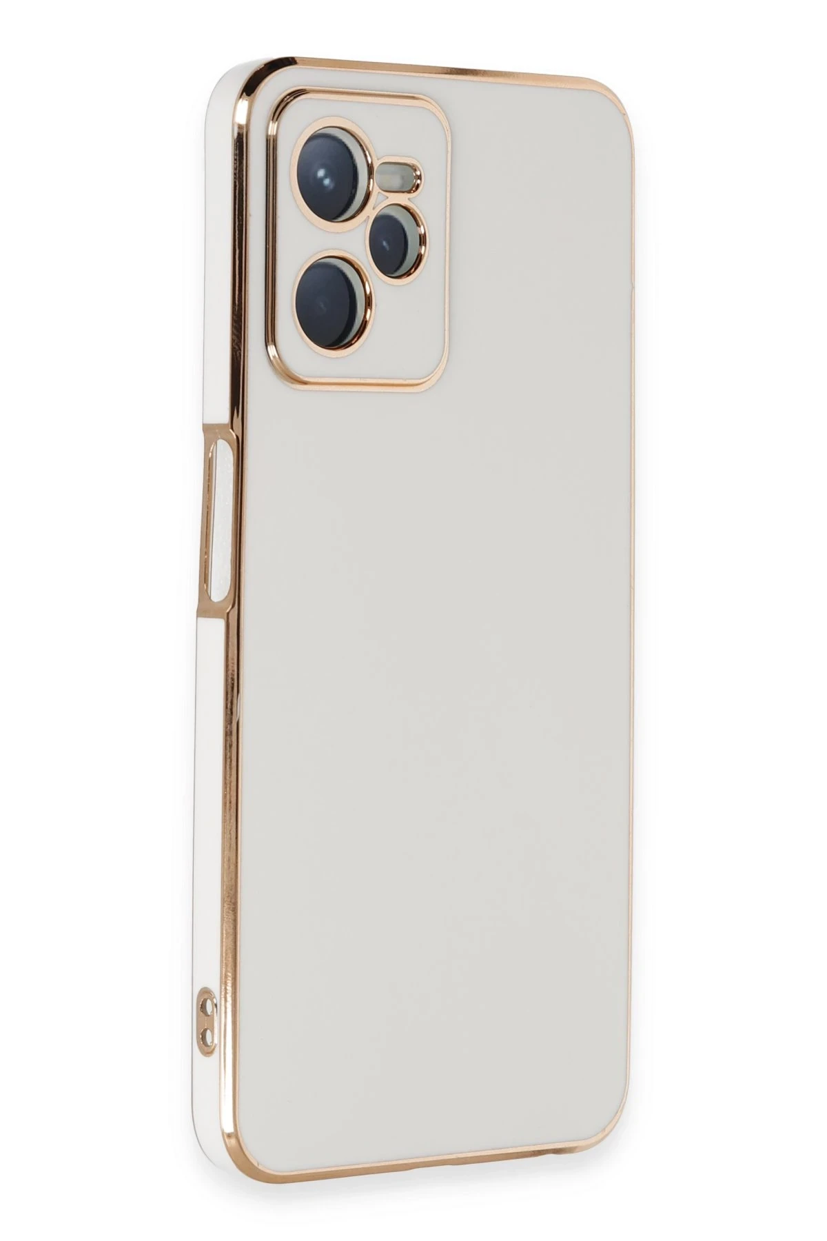 Newface Realme C35 Kılıf Volet Silikon - Beyaz