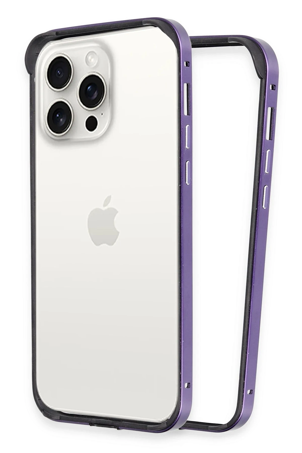 Joko iPhone 14 Pro Max Land Bumper Koruma Kapak - Derin Mor