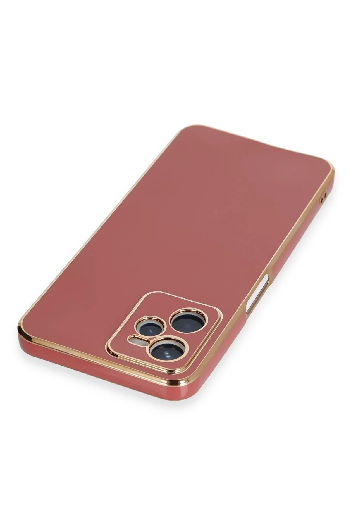 Newface Realme C35 Kılıf Volet Silikon - Kırmızı