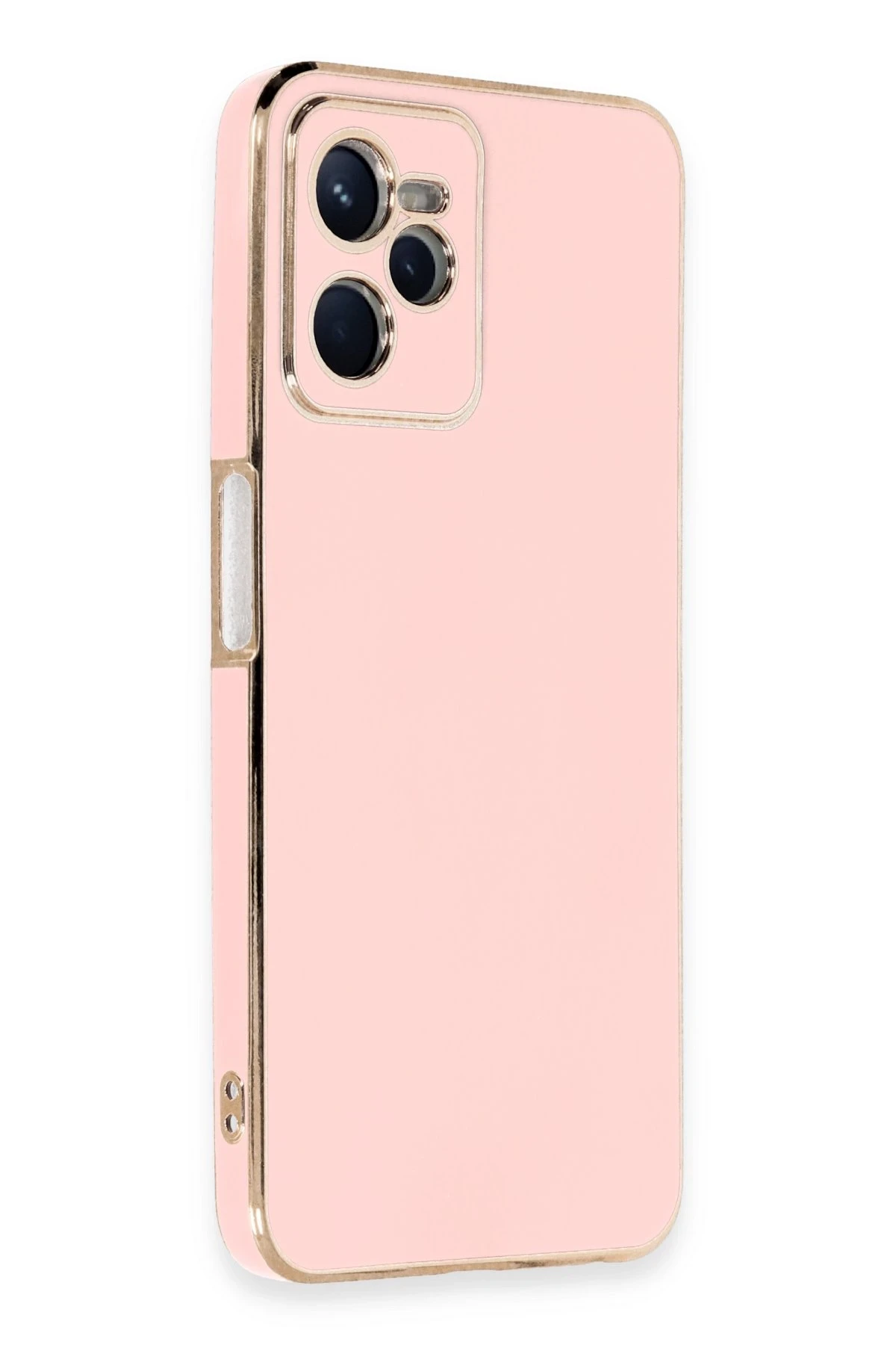 Newface Realme C35 Kılıf Volet Silikon - Pembe