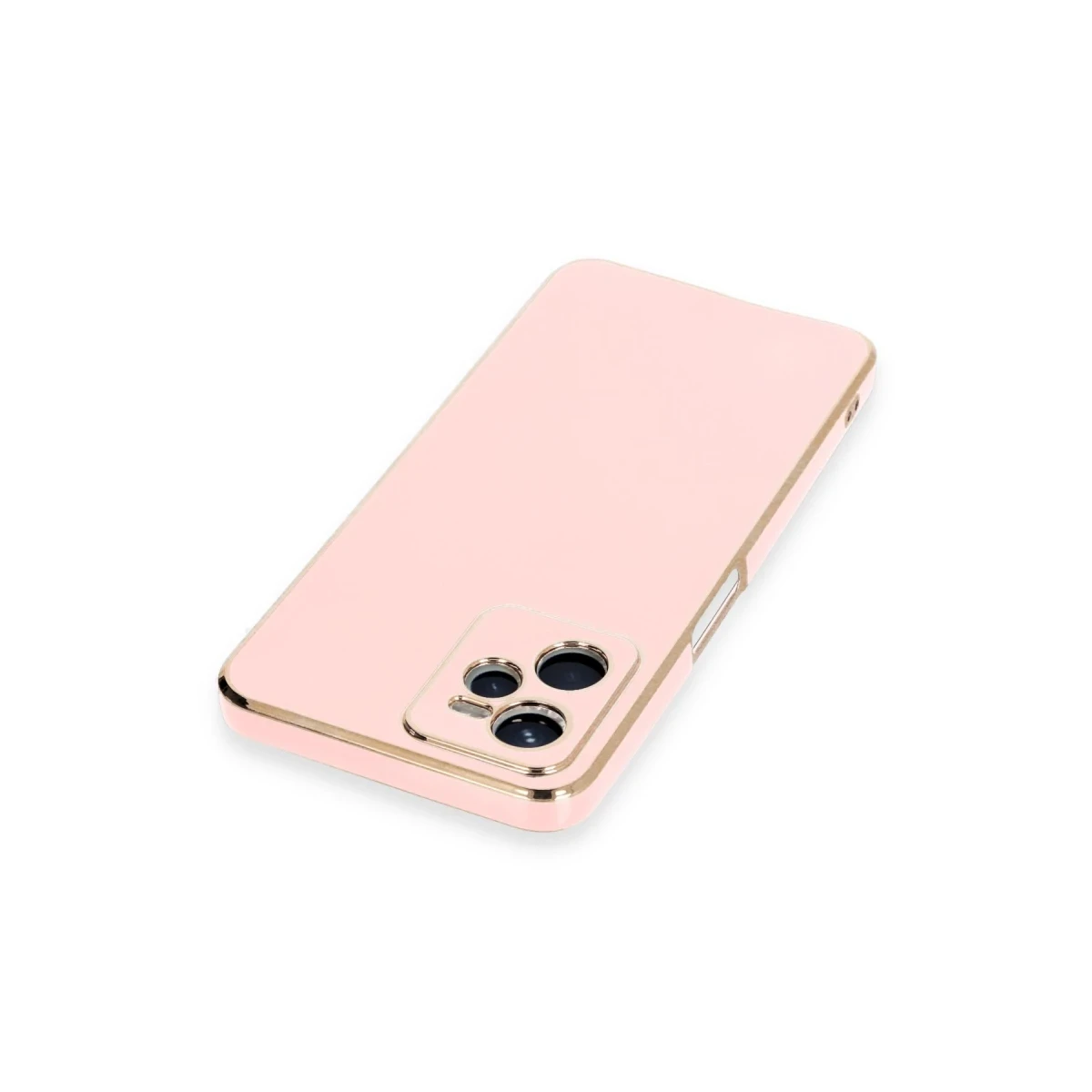 Newface Realme C35 Kılıf Volet Silikon - Pembe