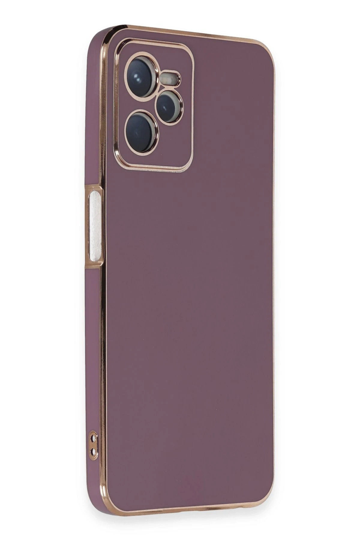 Newface Realme C35 Kılıf Volet Silikon - Mor