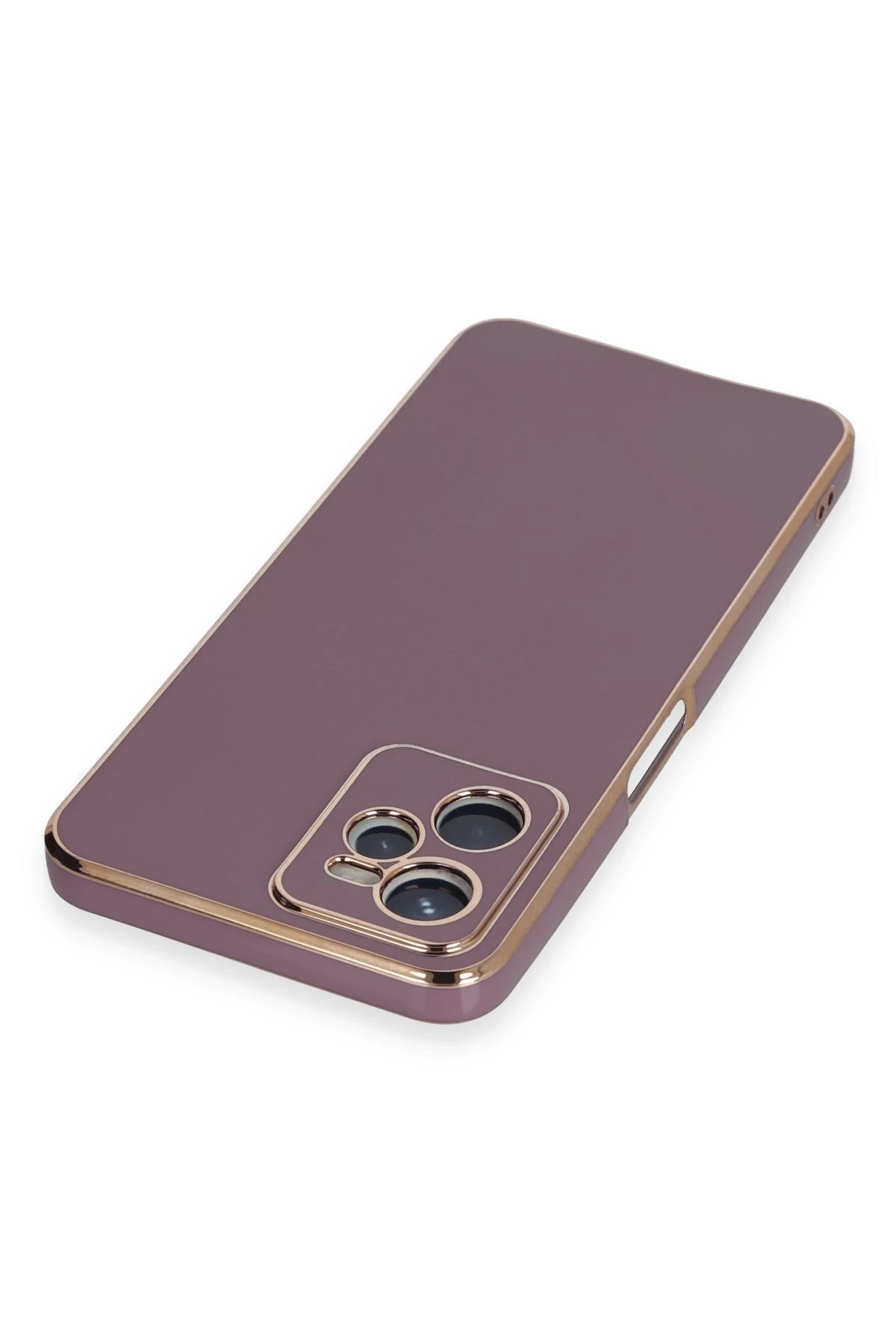 Newface Realme C35 Kılıf Volet Silikon - Mor