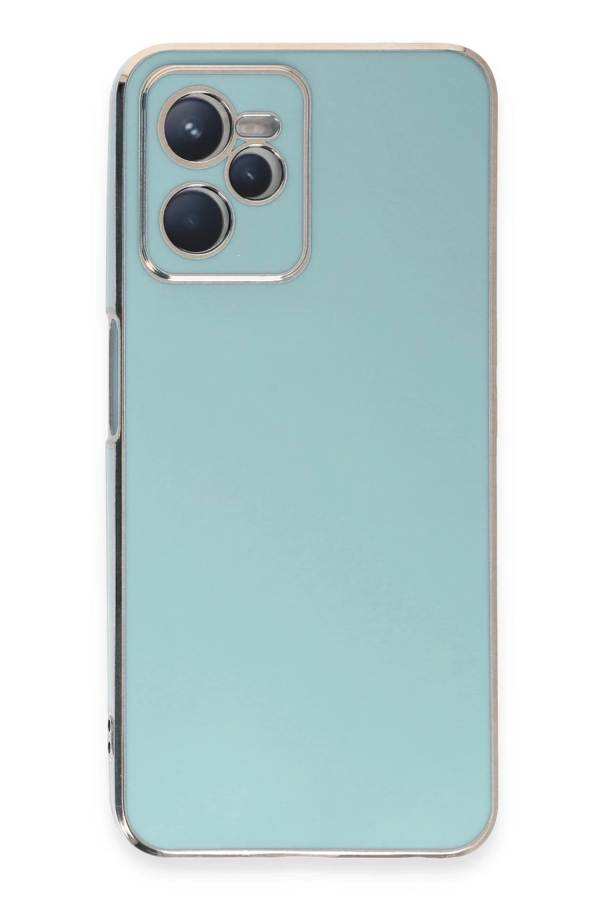 Newface Realme C35 Kılıf Volet Silikon - Açık Yeşil