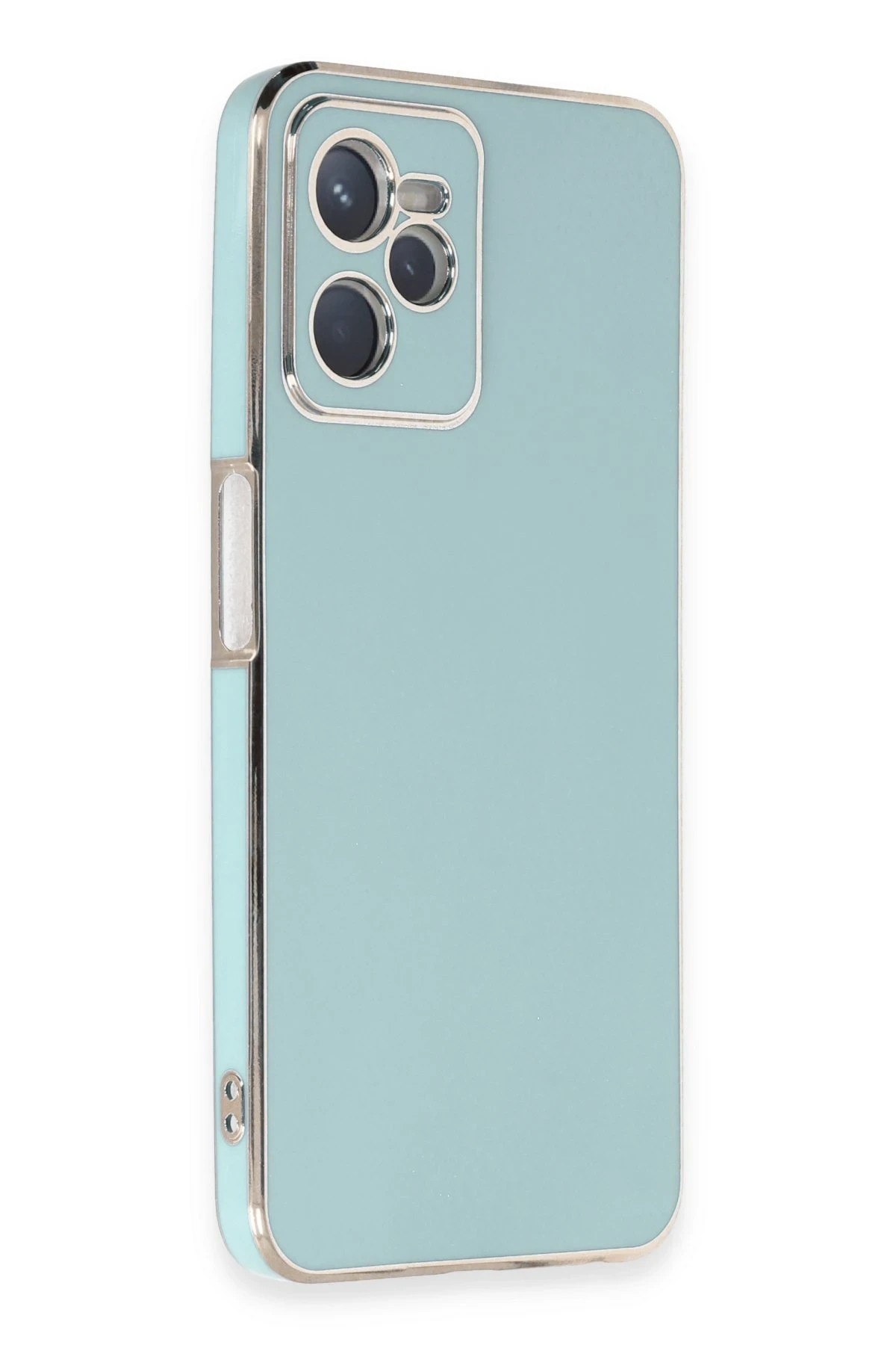 Newface Realme C35 Kılıf Volet Silikon - Açık Yeşil