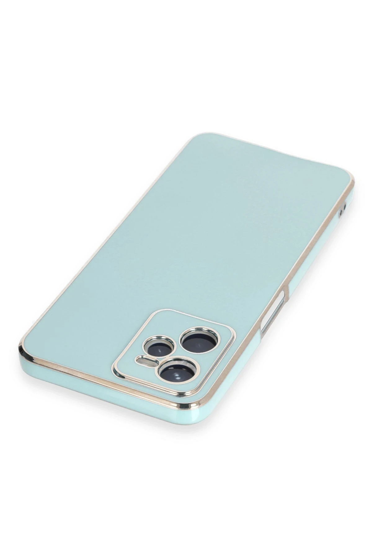 Newface Realme C35 Kılıf Volet Silikon - Açık Yeşil
