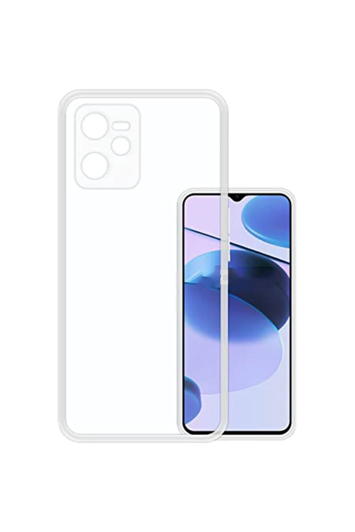 Newface Realme C35 Kılıf Lüx Şeffaf Silikon