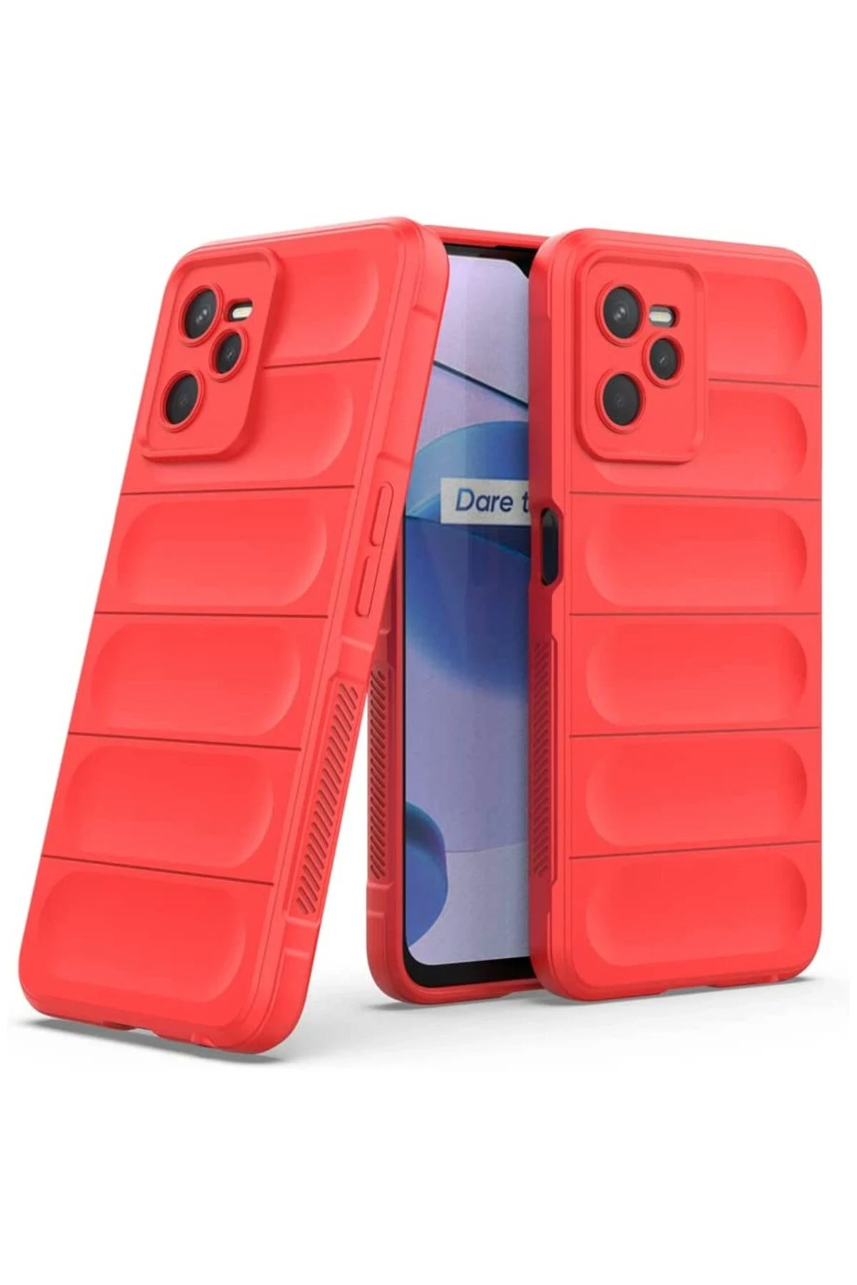 Newface Realme C35 Kılıf Optimum Silikon - Kırmızı