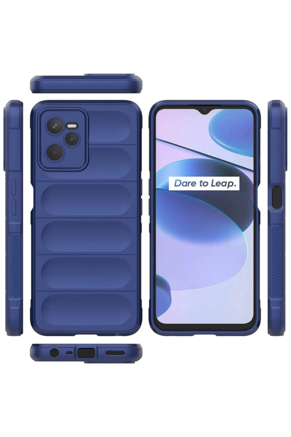 Newface Realme C35 Kılıf Optimum Silikon - Lacivert