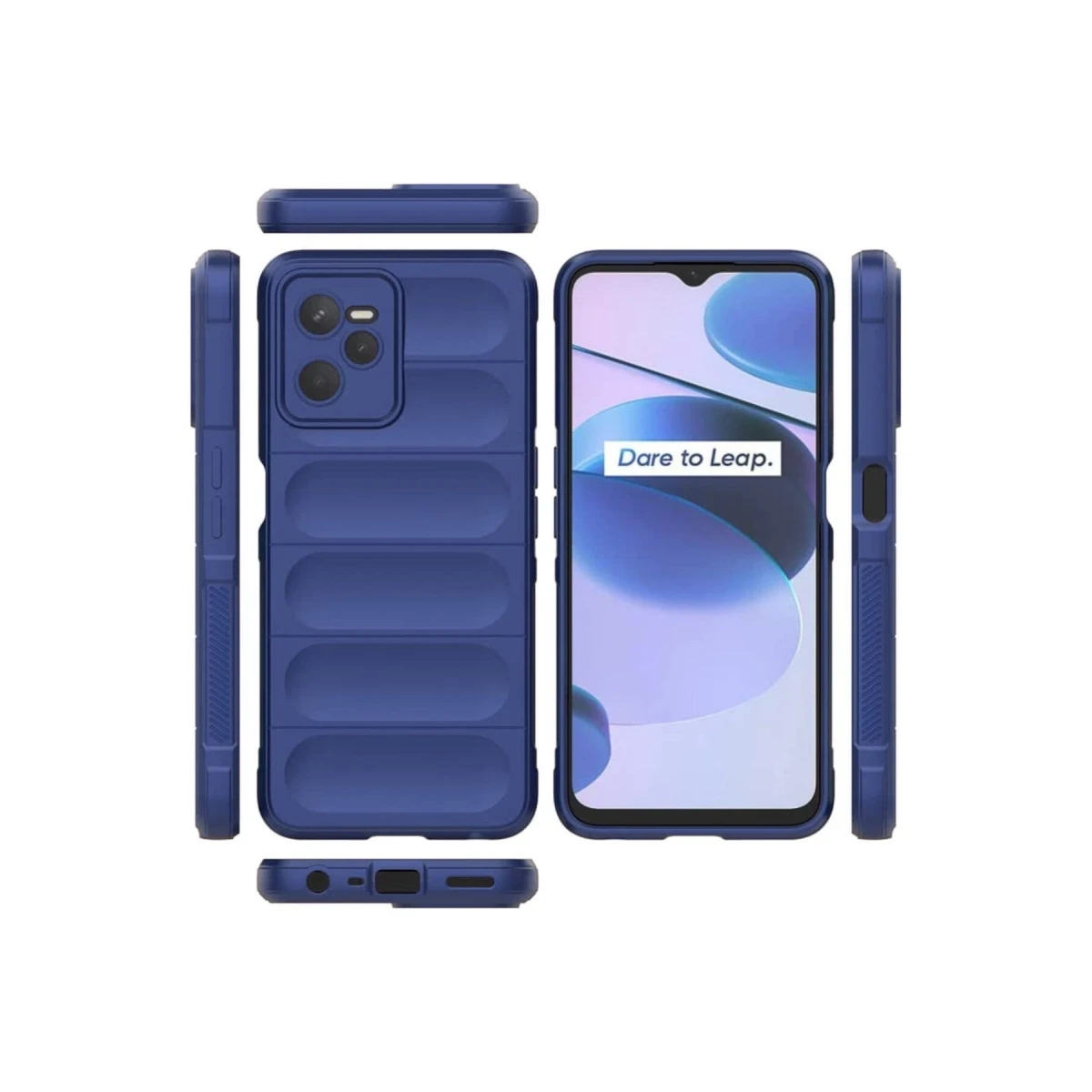 Newface Realme C35 Kılıf Optimum Silikon - Lacivert