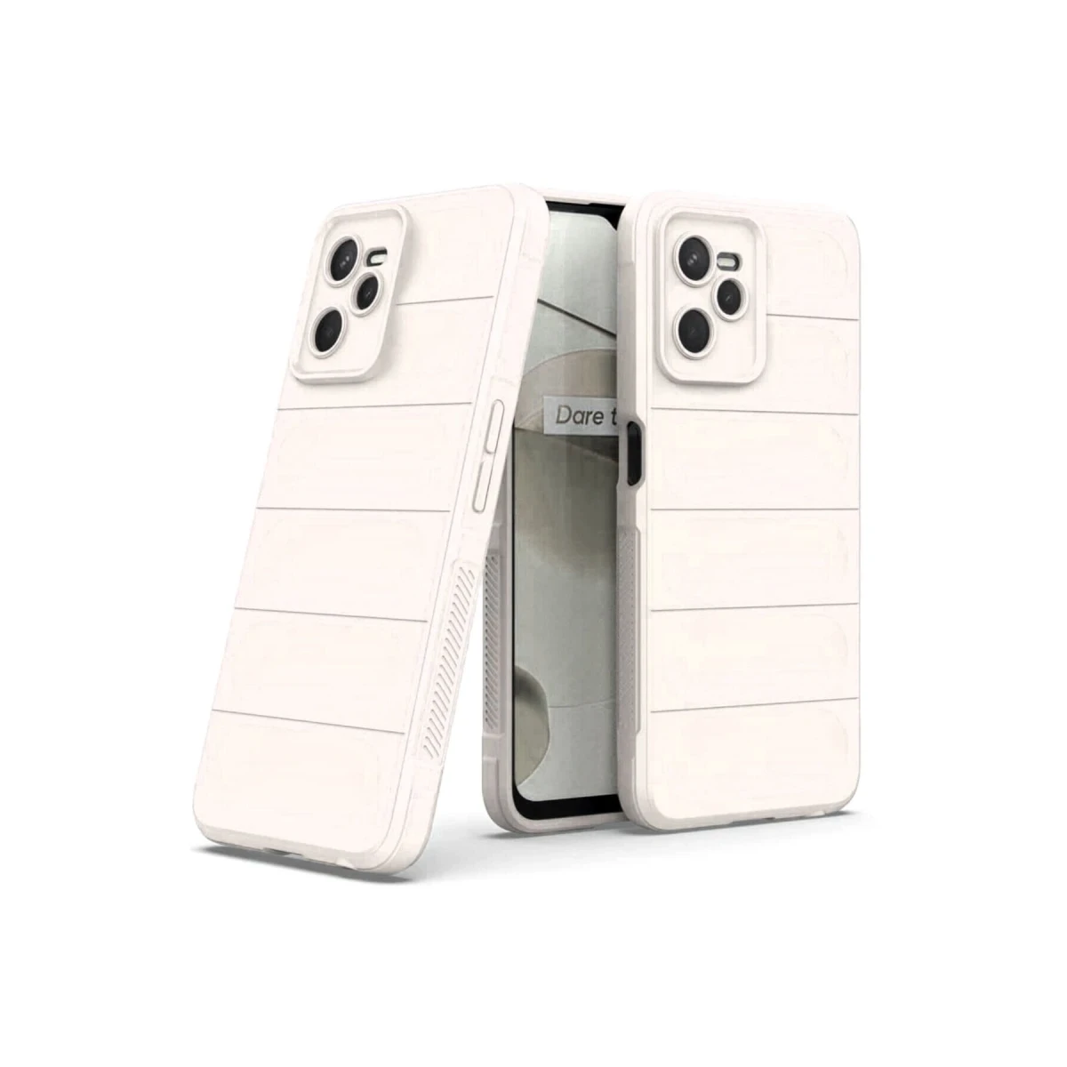 Newface Realme C35 Kılıf Optimum Silikon - Krem