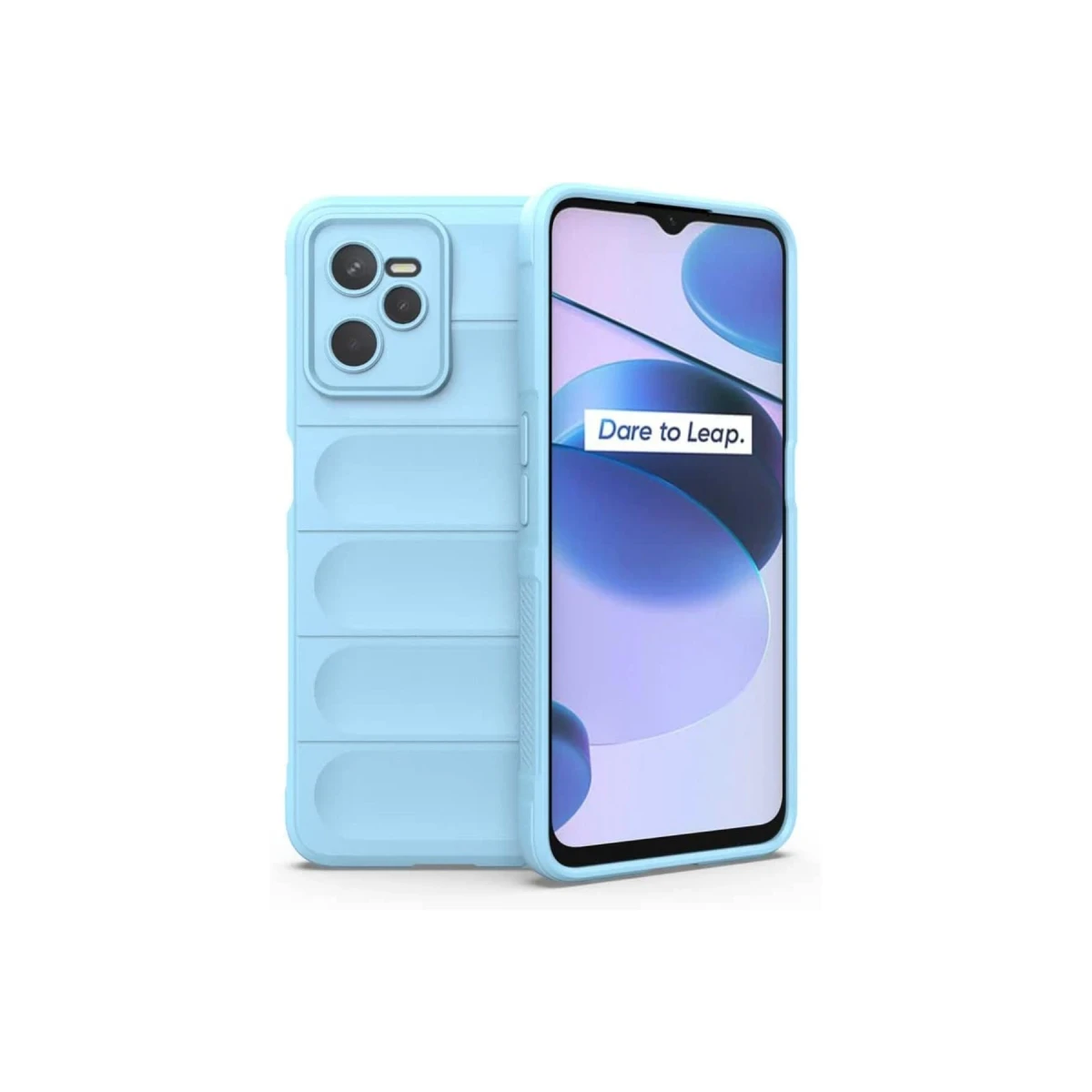 Newface Realme C35 Kılıf Optimum Silikon - Sky Blue
