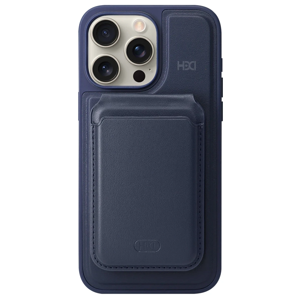 HDD Apple iPhone 15 Pro Max HBC-247 Atina Kartvizitli Kapak - Lacivert
