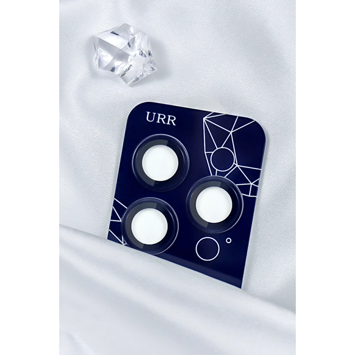 URR Apple iPhone 14 Pro Max Sapphire PVDSS Kamera Lens Koruyucu - Siyah