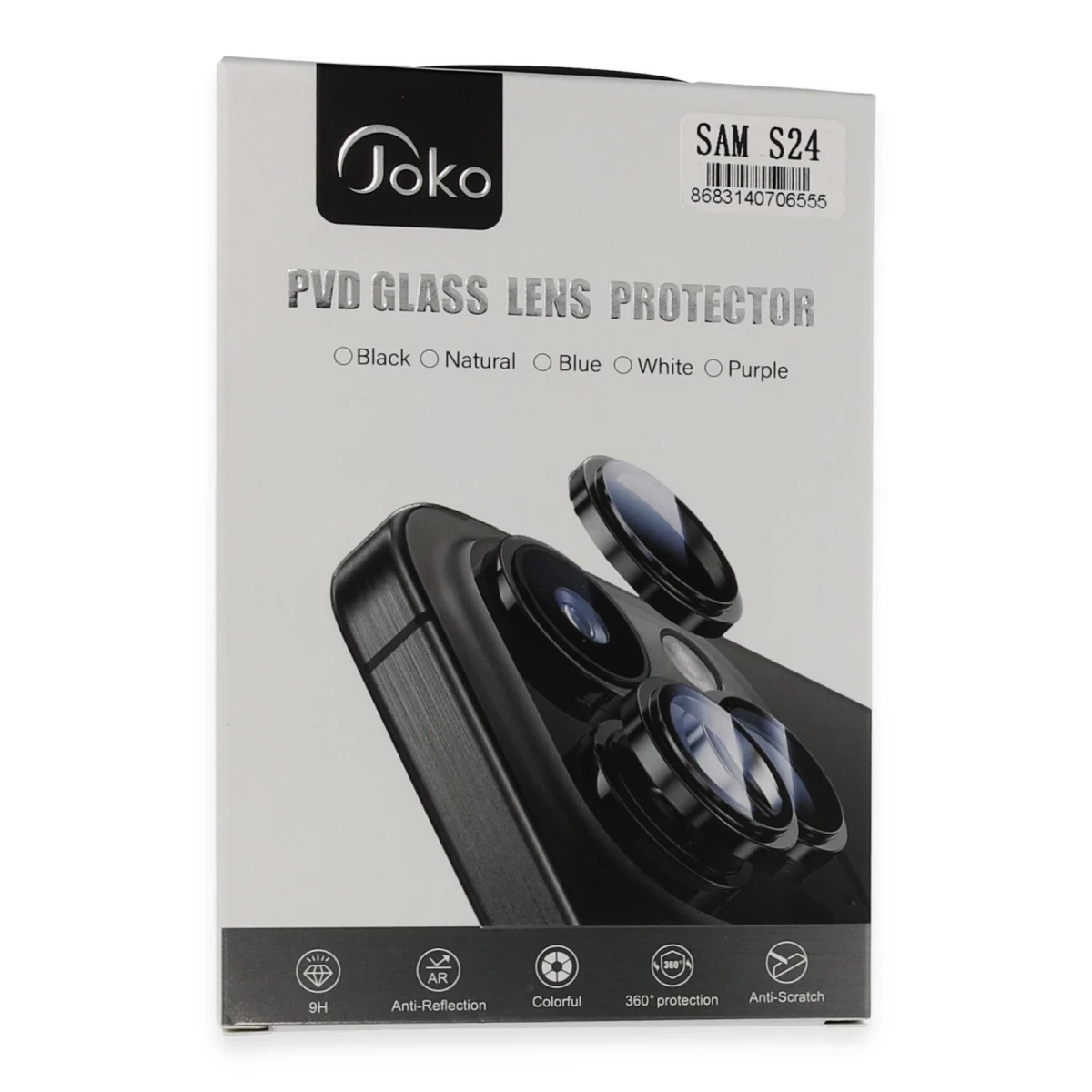 Joko Samsung Galaxy S24 PVD Metal Kamera Lens - Siyah — görsel 6
