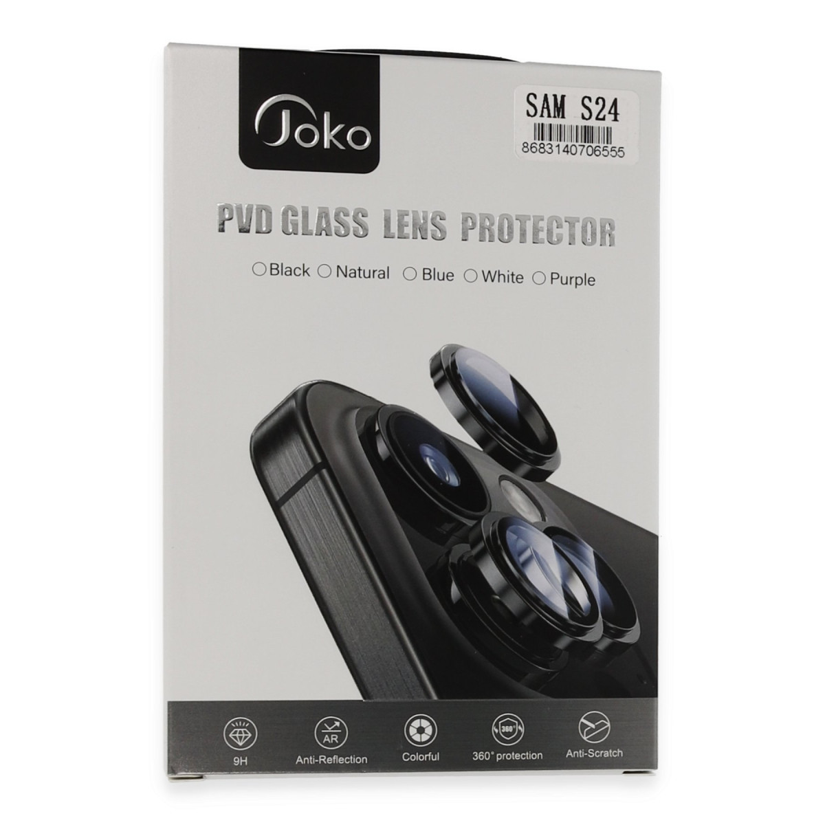 Joko Samsung Galaxy S24 PVD Metal Kamera Lens - Siyah — görsel 9