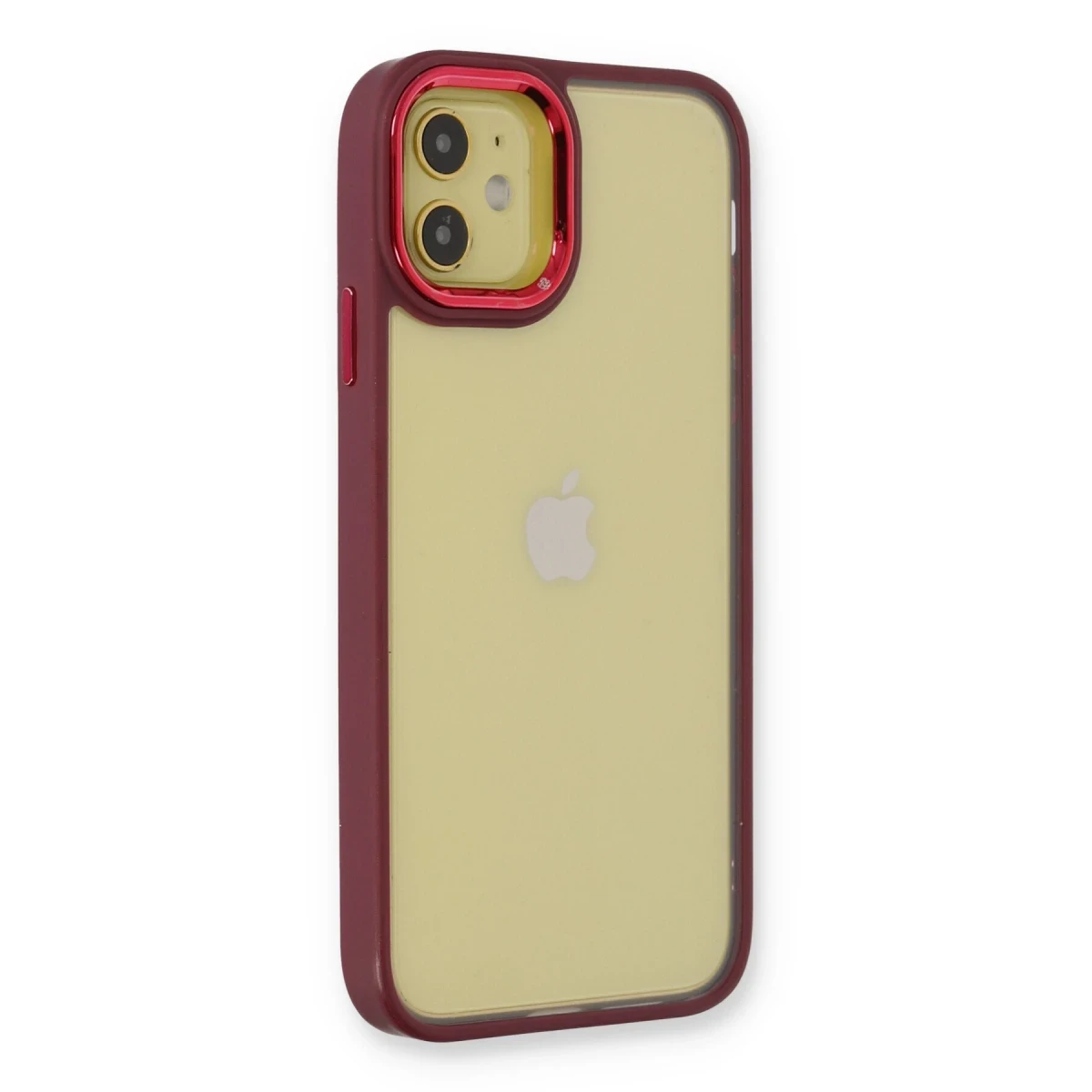 Newface Apple iPhone 12 Kılıf Dora Kapak - Kırmızı