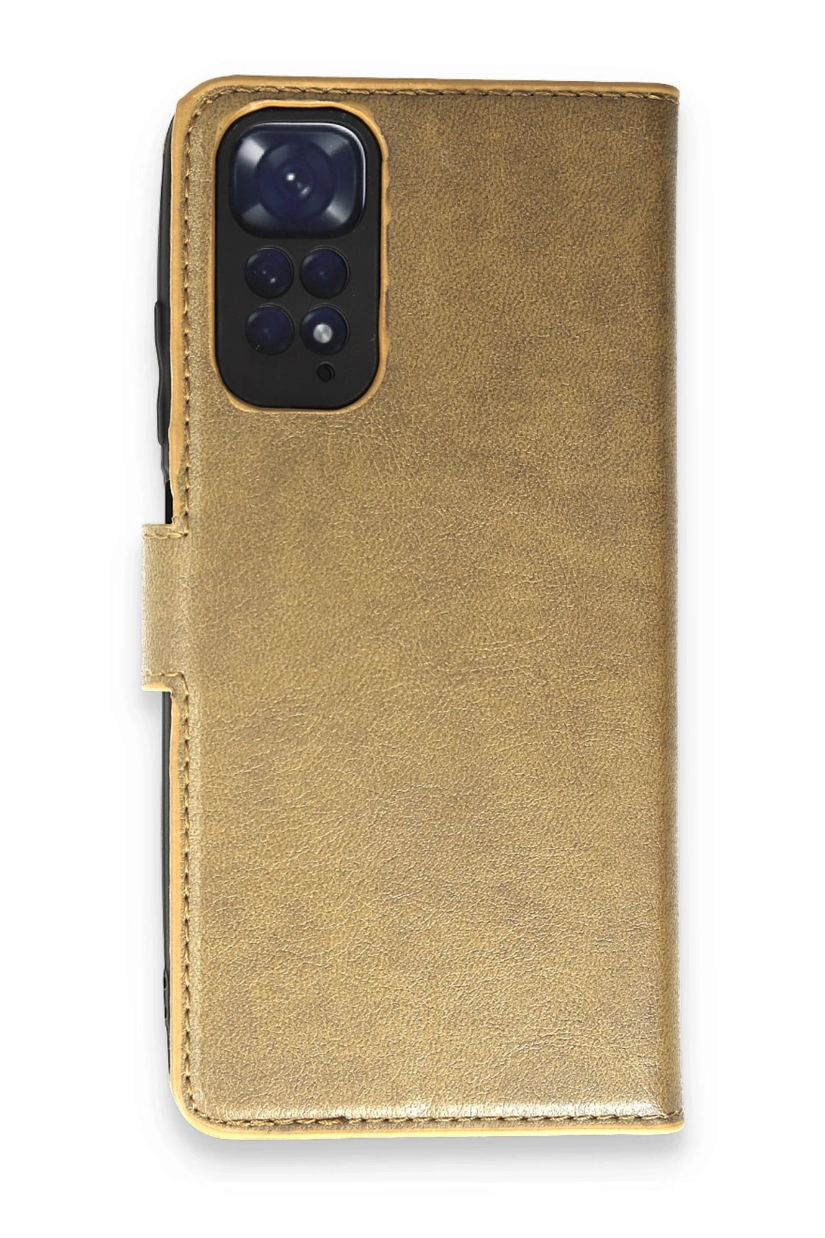 Newface Xiaomi Redmi Note 11 Pro Kılıf Trend S Plus Kapaklı Kılıf - Gold