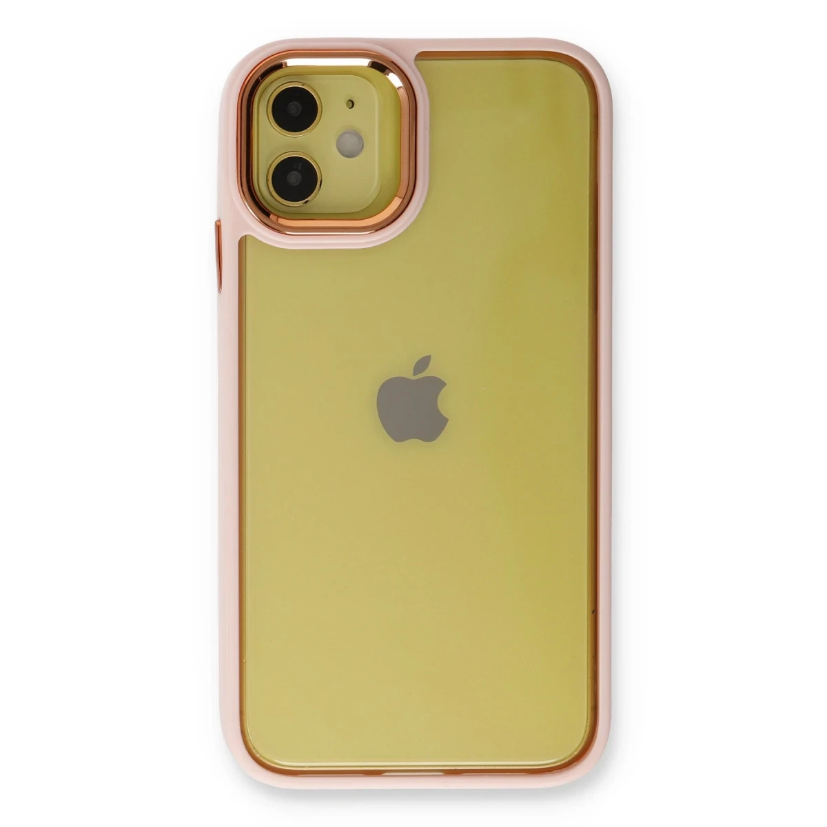 Newface Apple iPhone 12 Kılıf Dora Kapak - Pudra