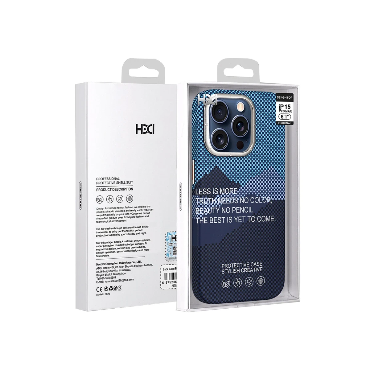 HDD Apple iPhone 14 Pro Max HBC-263 Monaco Kapak - Siyah