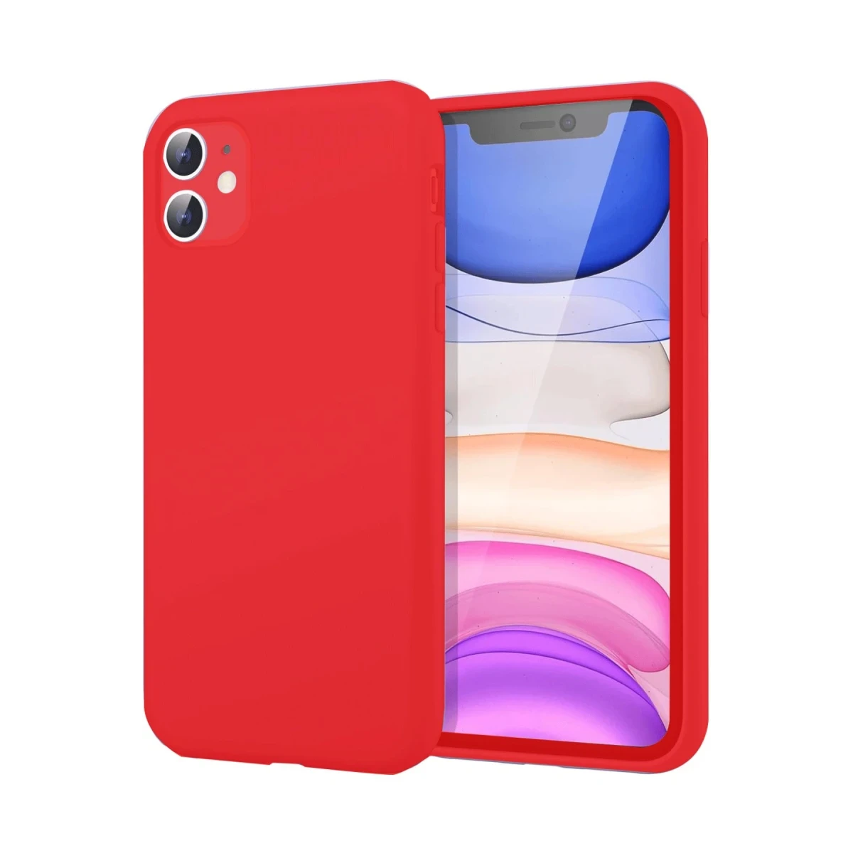 Newface Apple iPhone 11 Kılıf First Silikon - Kırmızı